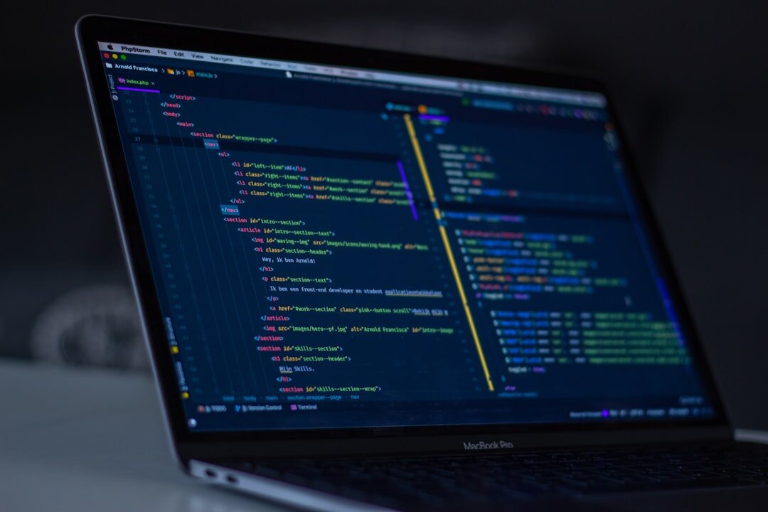 blog coding screen