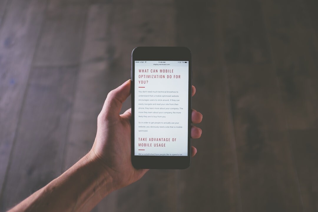 responsive web design on mobile