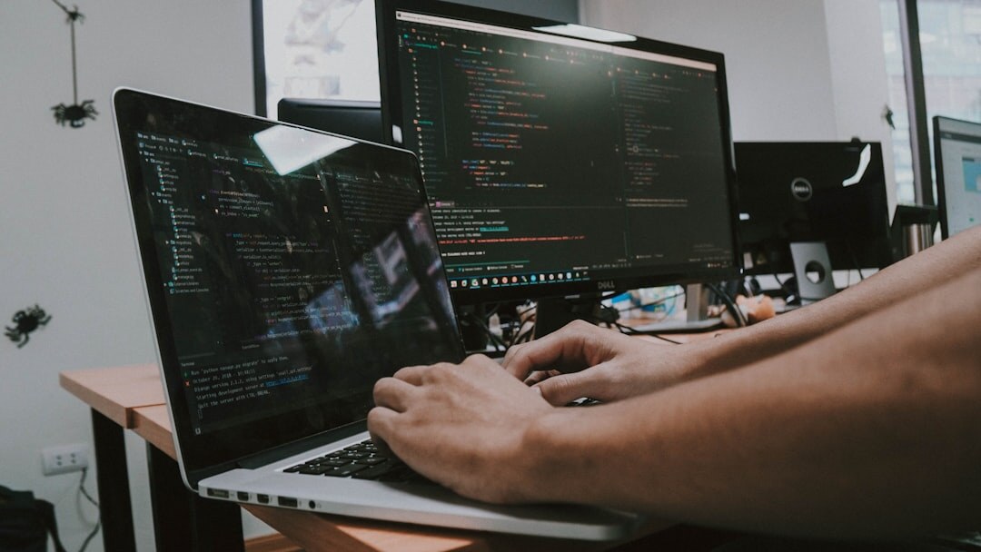 programmer typing code
